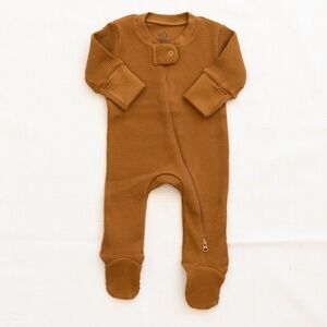 Fin & Vince footed long john | waffle - honeycomb